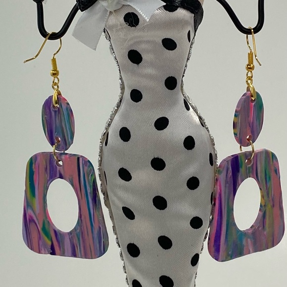 Handmade Polymer Clay Dangle Earrings Host Pick - Picture 10 of 14